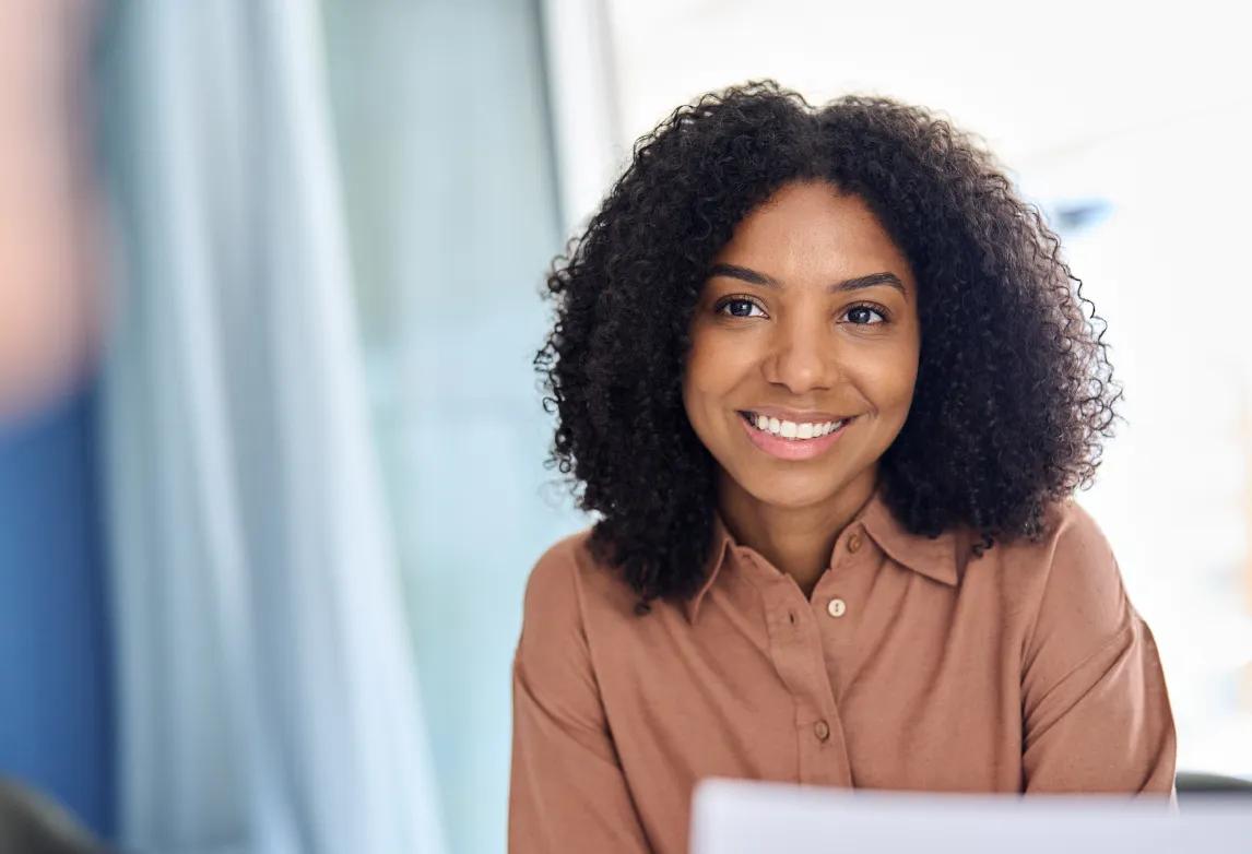 lady smiling