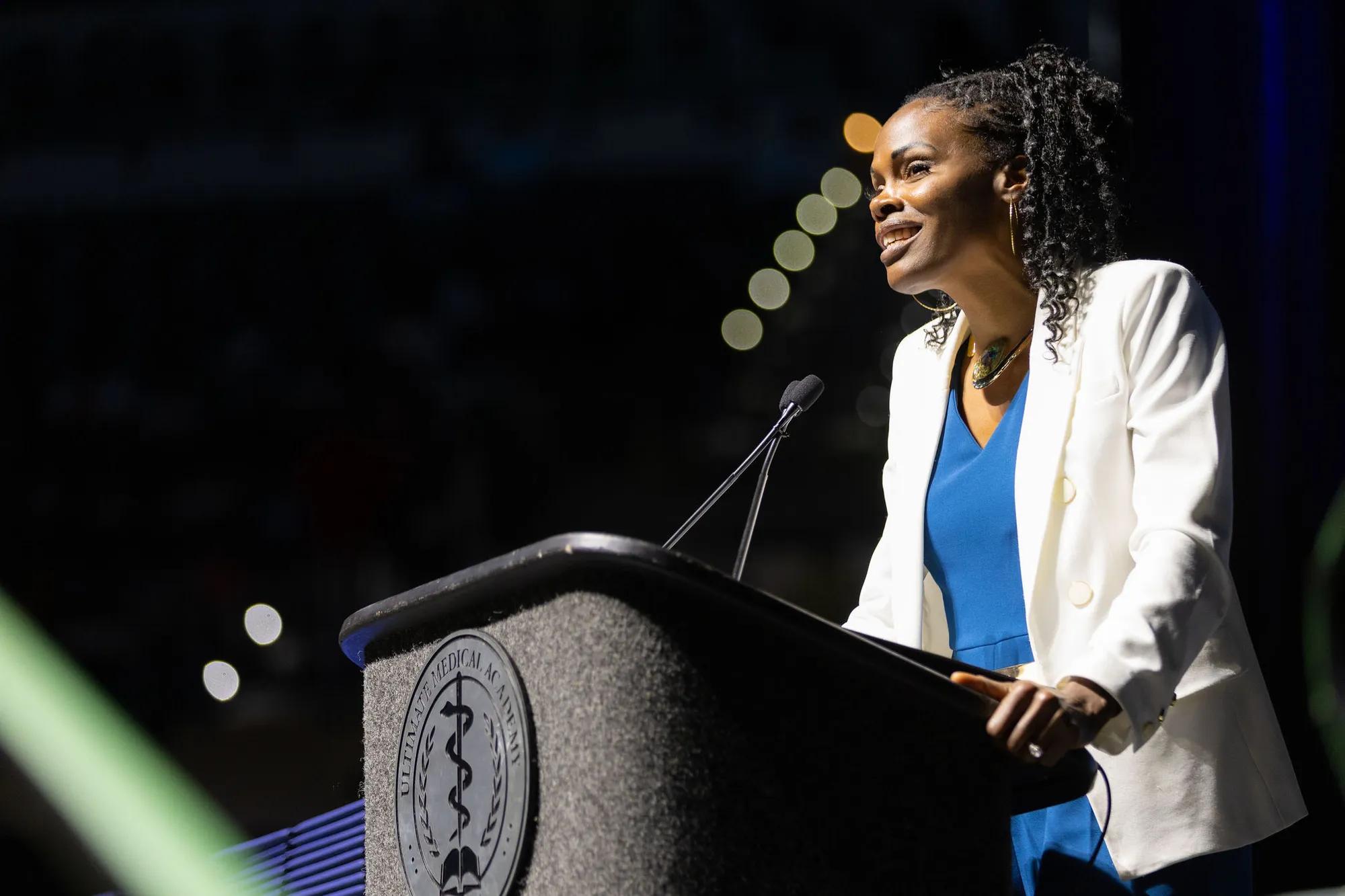 UMA 2024 fall commencement keynote speaker Chaunté Lowe