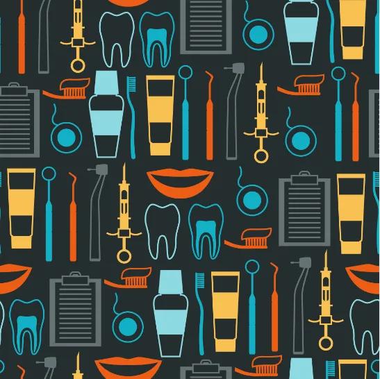 Allied health program provider Ultimate Medical Academy's dental tools graphic